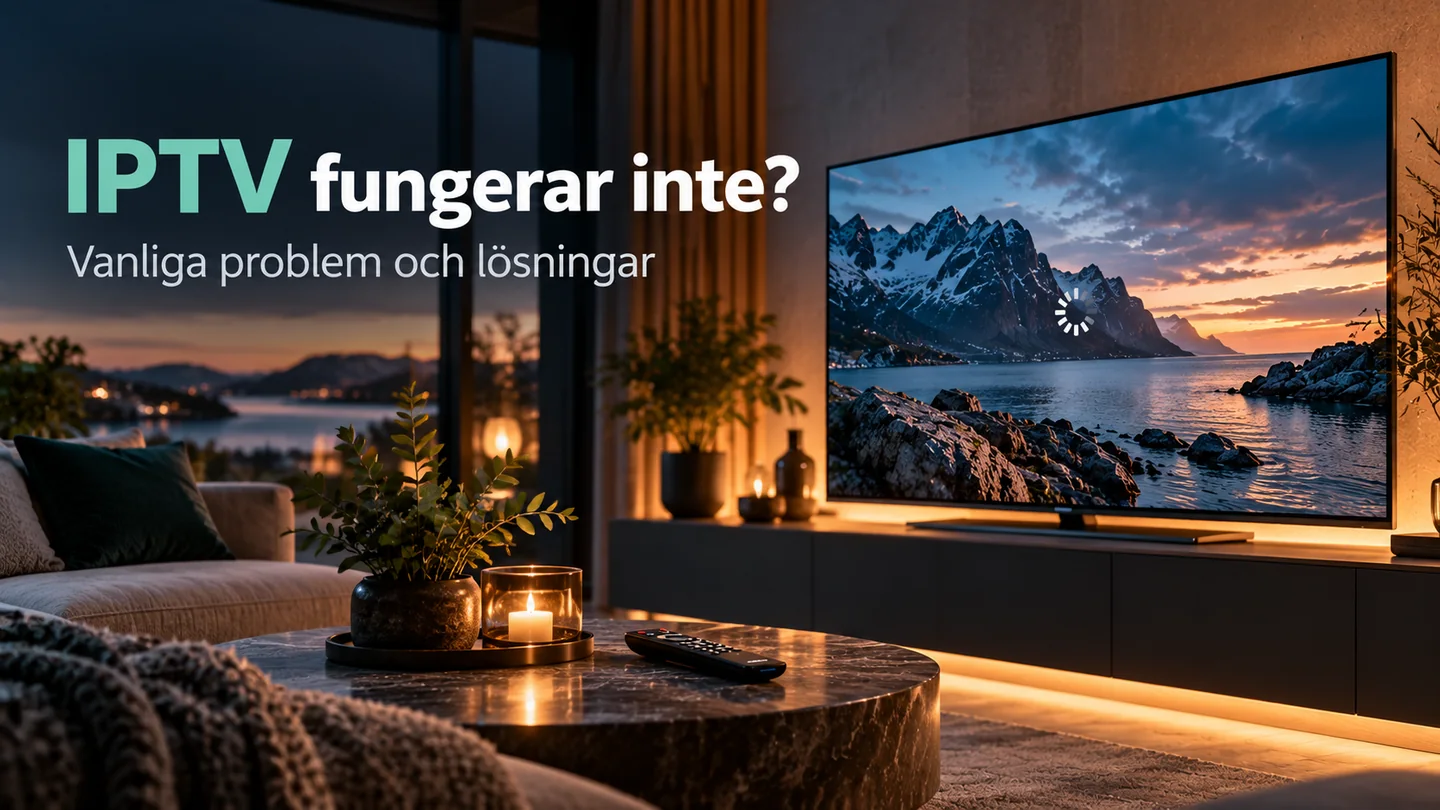 IPTV fungerar inte – TV som buffrar i vardagsrum, guide till vanliga problem och lösningar