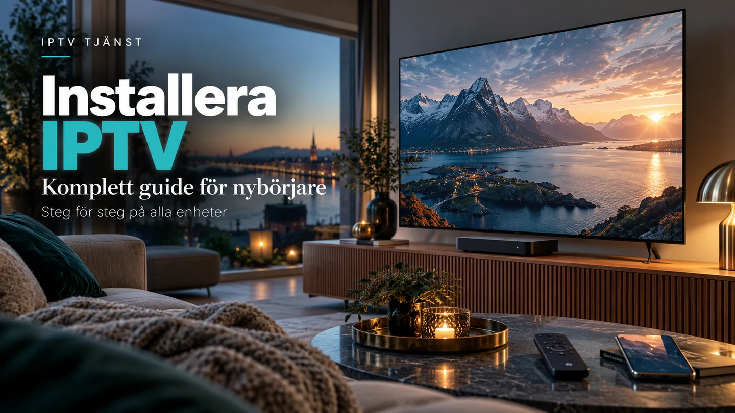 Omslagsbild med rubriken Installera IPTV, TV och streamingutrustning